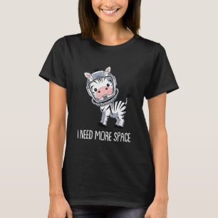 Camiseta Listras de Astronauta de Zebra Animal Africano Pr