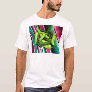 Camiseta Listras e o Chile coloridos de Serape