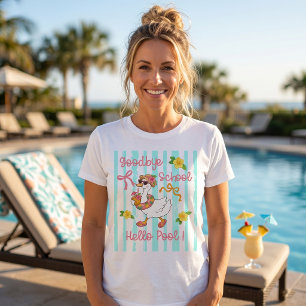 Camiseta Listras Festa na Piscina Olá Ganso Bobo 