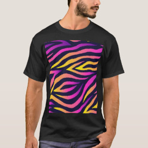 Camiseta listras holográficas, padrão futurista sem problem