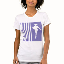 Listras Modernas Roxas com Silhueta de Moda