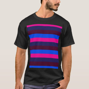 Camiseta Listras neon à meia-noite