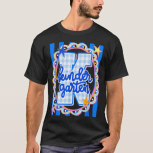 Camiseta Listras retrô professora de jardim de infância est