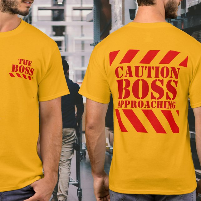 Camiseta listras vermelhas e amarelas de aviso Che (Criador carregado)