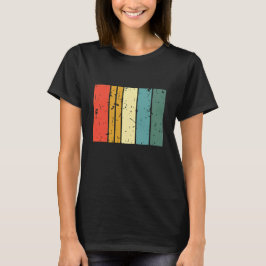 Camiseta Listras Verticais Retro Grunge Vintage Desgastado