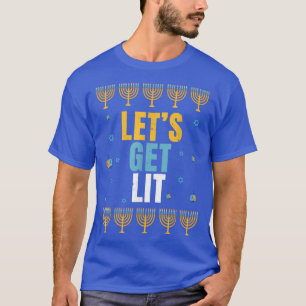 Camiseta Lit Menorah Light Chanukah Jewish Holiday Funny Ha