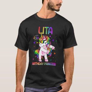 Camiseta Lita Da Princesa de Aniversário Flagindo Unicor