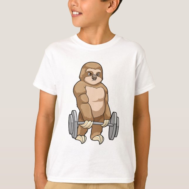 Camiseta Lita em Bodybuilding com Barbell (Frente)