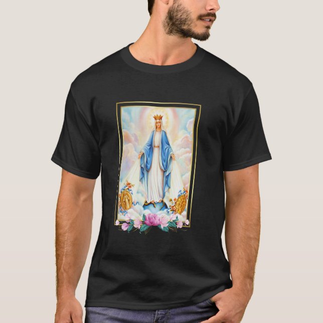 Camiseta Litania da abençoada Virgem Maria Mãe do Cristo (Frente)