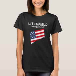 Camiseta Litchfield Connecticut EUA State America Viagem Co