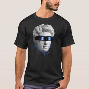 Camiseta Litecoin Ltc Blind Statue Crypto Modern Art Crypto