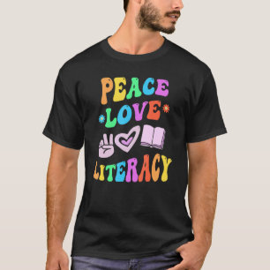 Camiseta LITERACIA DE PEACE LOVE - Leitura do professor Gro