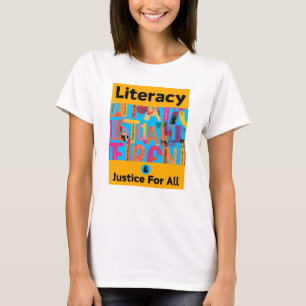 Camiseta Literacia e Justiça para Todos