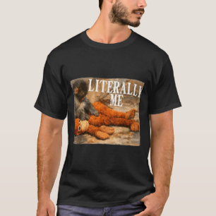 Camiseta Literalmente eu dou um soco de macaco no bebê maca