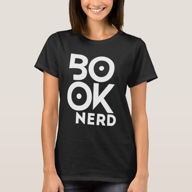 Camiseta Literatura de Livros de Leitura do Nerd do Livro (Frente)