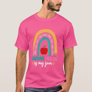Camiseta Literatura Polícia de Gramática Professor de Inglê