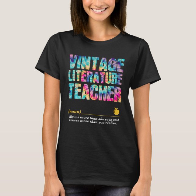Camiseta Literature Teacher Appreciation Week Back to Schoo (Frente)
