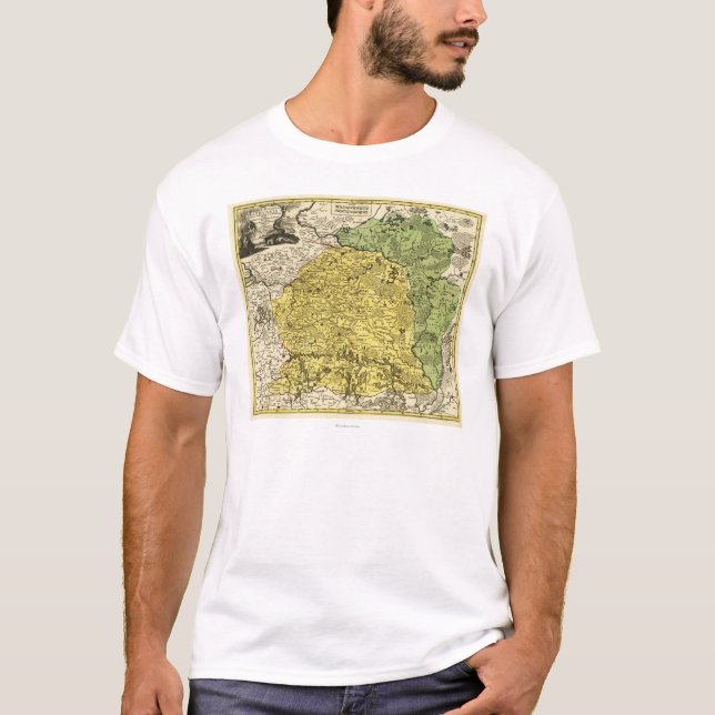 Camiseta LithuaniaPanoramic MapLithuania (Frente)