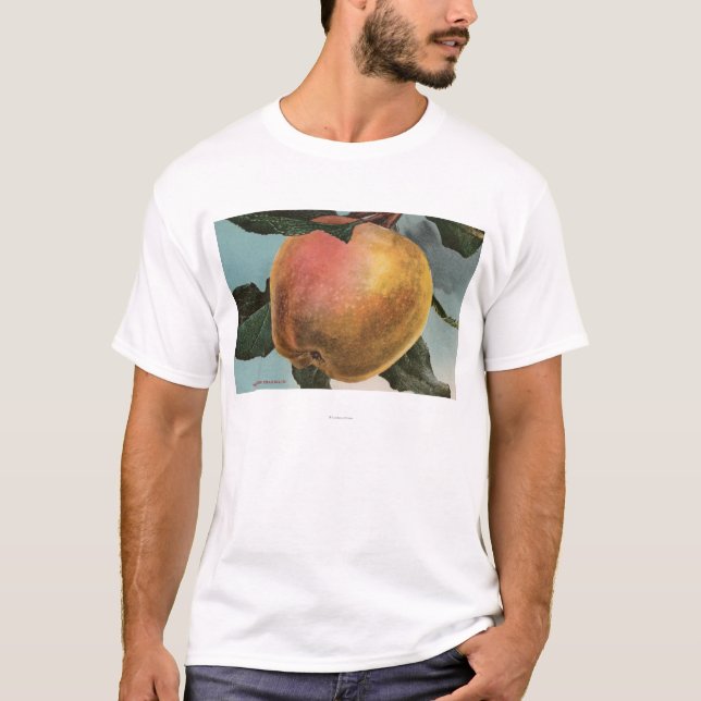 Camiseta Litografia de Chromo da fruta do inverno branco (Frente)