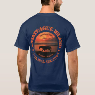 Camiseta Litoral do nacional da ilha de Assateague