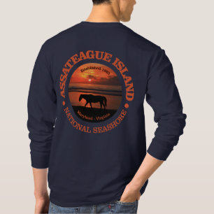 Camiseta Litoral do nacional da ilha de Assateague