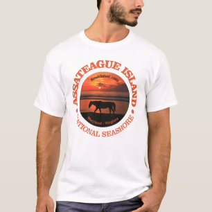 Camiseta Litoral do nacional da ilha de Assateague