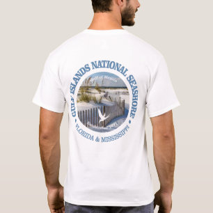 Camiseta Litoral do nacional das ilhas do golfo