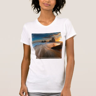 Camiseta Litoral no por do sol Califórnia do norte