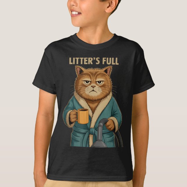 Camiseta Litter’s Full Cat Ugly Christmas  (Frente)