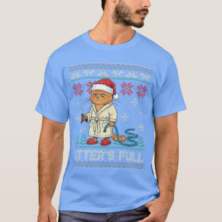 Camiseta Litters Full Funny Cat Lovers Ugly Christmas Sweat