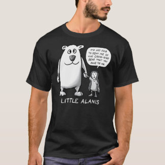 Camiseta Little Alanis e seu Urso Cruzado (Melhor no dar