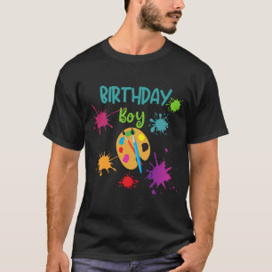 Camiseta Little Artist Paint Splatter Birthday