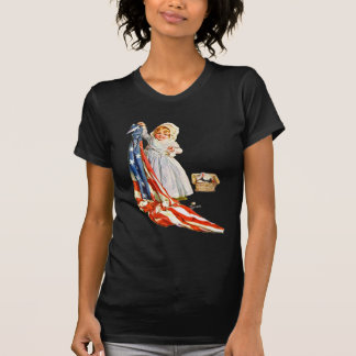 Camiseta Little Betsy Ross e a bandeira americana