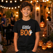 Little Boo Laranja Preto Halloween Família Combina