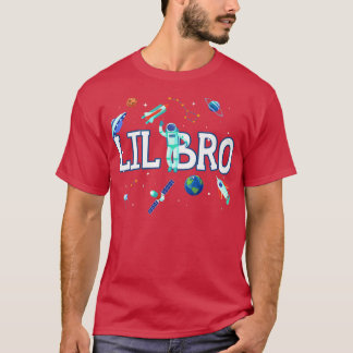 Camiseta Little Brother Astronaut Space Family Matching Bir