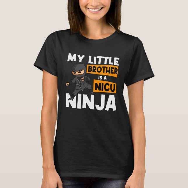 Camiseta Little Brother Baby Bro Lil Kid Younger Sibling Ni (Frente)