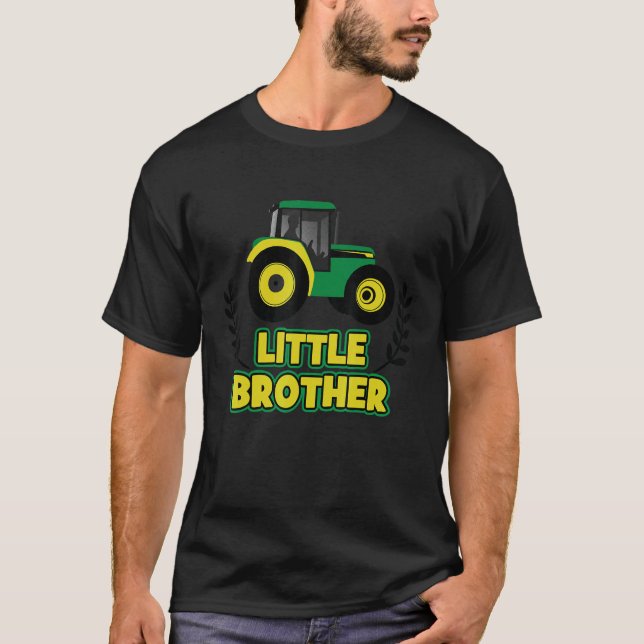 Camiseta little brother tractor farmer (Frente)