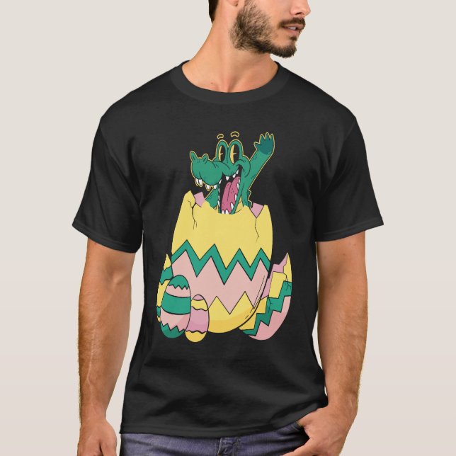 Camiseta Little Crocodile Egg Wildlife Reptile Alligator (Frente)