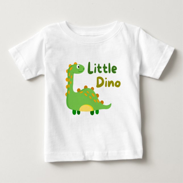 Camiseta Little Dino para crianças pequenas (Frente)