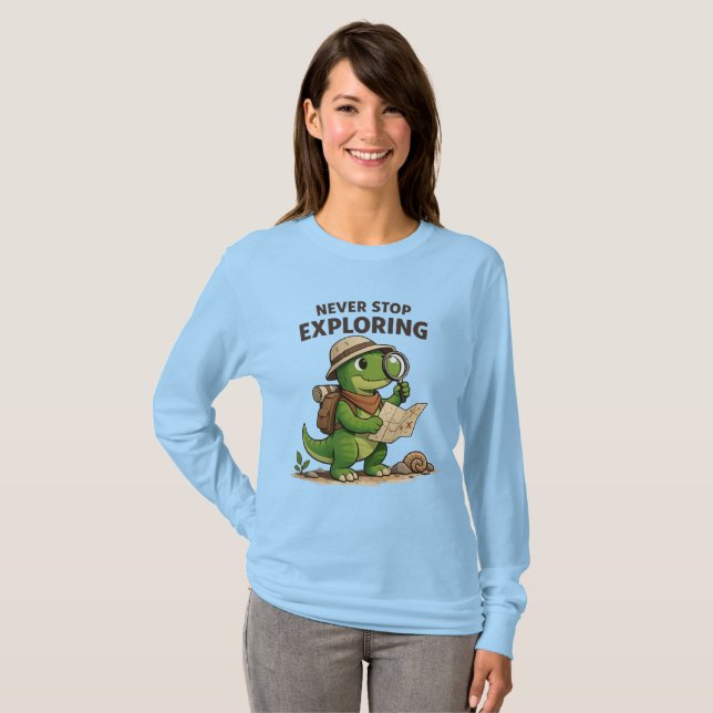 Camiseta Little Explorer Dino (Frente Completa)