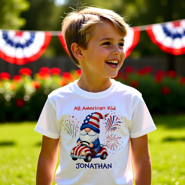 Camiseta Little Firecracker Gnome Kid  (Criador carregado)