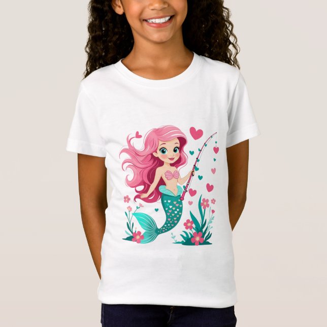Camiseta  Little Fishing Princess Tee (Frente)