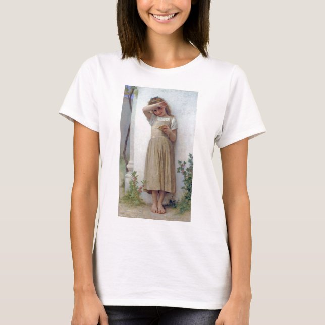 Camiseta Little Girl, Bouguereau (Frente)