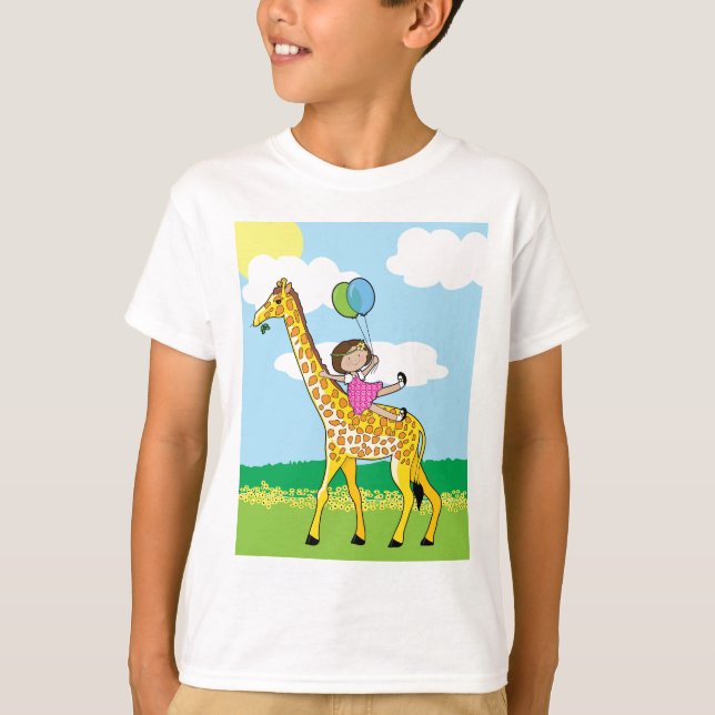 Camiseta Little Girl e Giraffe (Frente)