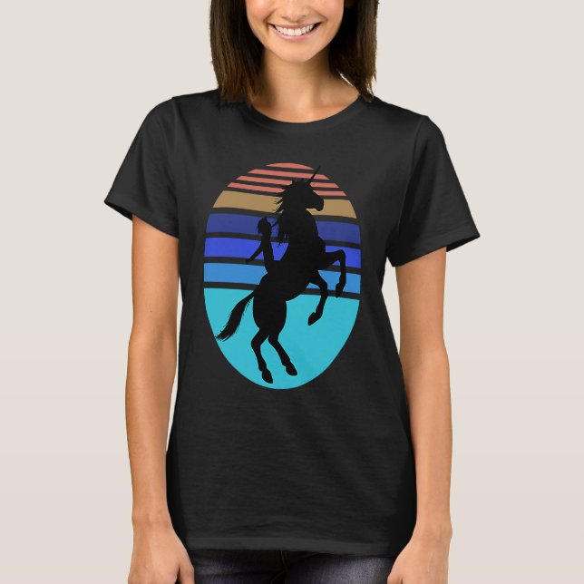 Camiseta Little Girl with her Unicorn Imagination  2 (Frente)
