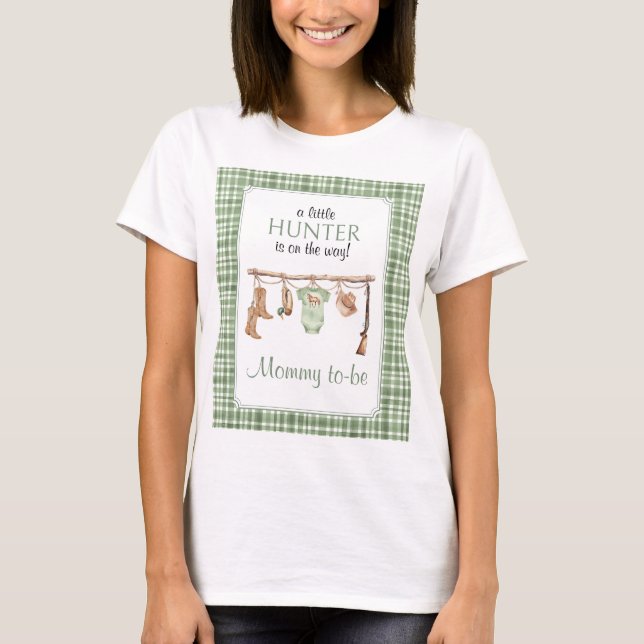 Camiseta Little Hunter Mommy to-be Pregnancy  (Frente)