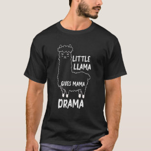 Camiseta Little Llama dá à mamãe Drama Mama Llama para as m