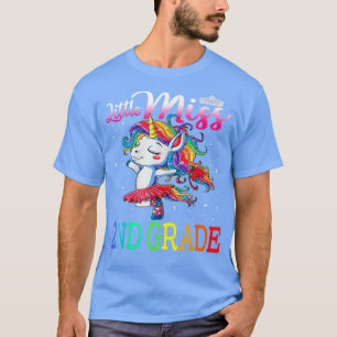 Camiseta Little Miss 2nd Grade Cutie First Day Of School Un