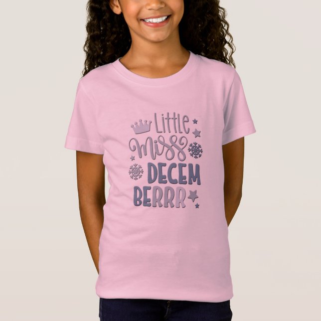 Camiseta Little Miss December (Frente)