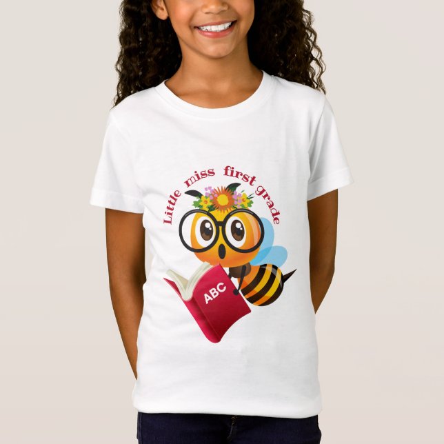 Camiseta Little miss first grade (Frente)
